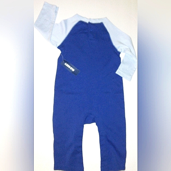 L@@K! NWT OLD NAVY Blue "I LOVE MY PAPA(W)" 6-12mo. Long Sleeve Romper Outfit - Picture 4 of 15